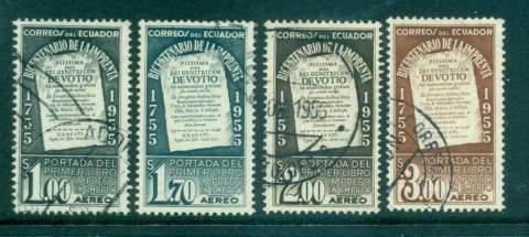 Ecuador-1956-Bicentenary-of-Printing-Air-FU-Lot46733