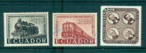 Ecuador-1958-Guayaquil-Quito-Railway-MLH-FU-Lot46710