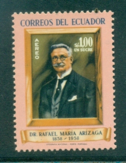 Ecuador-1958-Rafael-Maria-Arizaga-MUH-lot35826