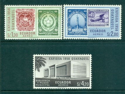 Ecuador-1958-Stamp-Exhibition-EXFIGUA-MUH-lot35828