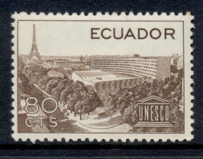 Ecuador-1958-UNESCO-HQ-Paris-MUH