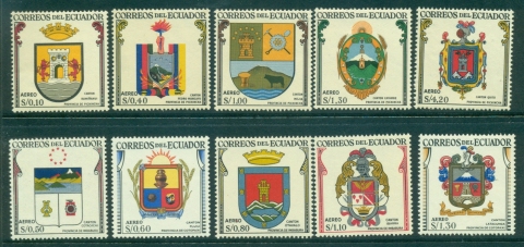 Ecuador-1959-60-Coats-of-Arms-MUH-lot3562