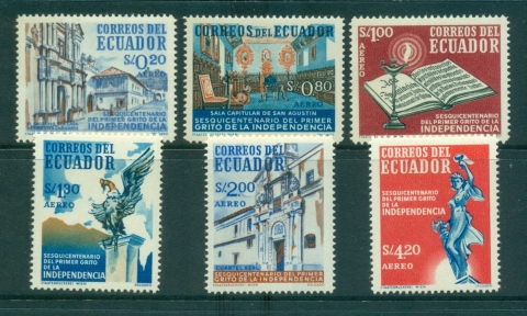 Ecuador-1959-Anniv-of-the-Revolution-MUH-lot35825