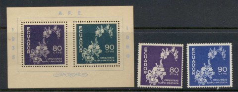 Ecuador-1960-AFE-Flowers-MS-MLH