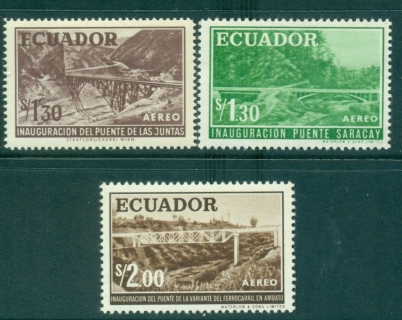 Ecuador-1960-Bridges-Airmail-MUH-lot35835