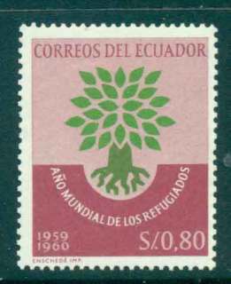 Ecuador-1960-World-refugee-year-MUH-Lot46719