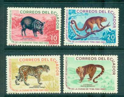 Ecuador-1961-Animals-MLH-Lot46723