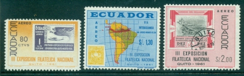 Ecuador-1961-Stamp-Exhibition-Quito-MUH-lot35836