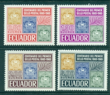 Ecuador-1965-Stamp-Centenary-MUH-lot3553