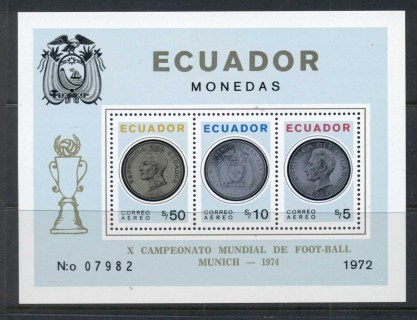 Ecuador-1974-Coins-MS-Opt-World-Cup-Soccer-Munich-MUH