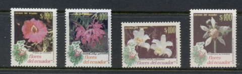 Ecuador-1990-Flowers-MUH