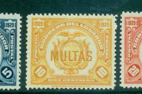 Ecuador-1929-Postage-Due-MLH-Lot46744