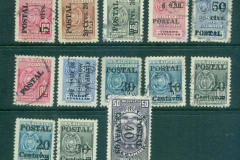 Ecuador-1950-53-Assorted-Opt