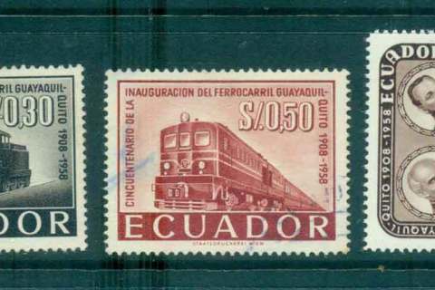 Ecuador-1958-Guayaquil-Quito-Railway-MLH-FU-Lot46710