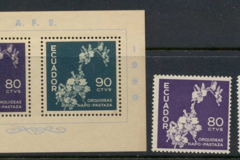Ecuador-1960-AFE-Flowers-MS-MLH