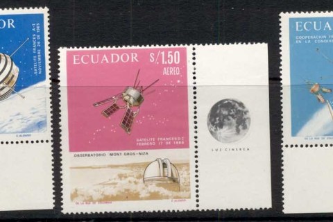 Ecuador-1966-French-American-Space-Cooperation-MUH