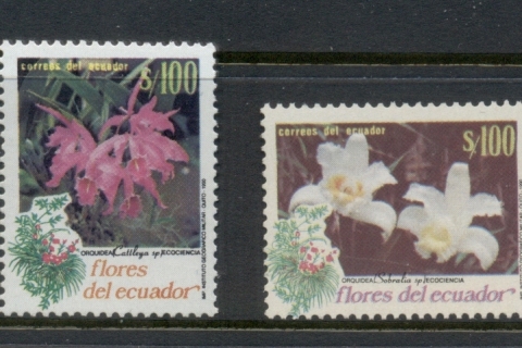 Ecuador-1990-Flowers-MUH