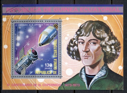 Equatorial-Guinea-1973-Copernicus-500th-Birth-Anniv-MS-CTO