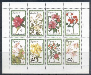 Equatorial-Guinea-1974-Flowers-sheetlet-MUH