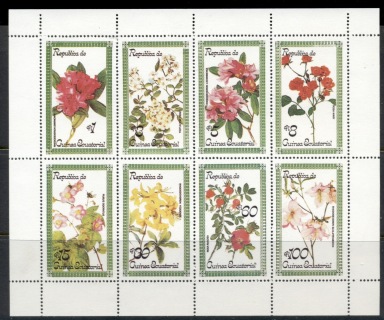 Equatorial-Guinea-1976-Flowers-sheetlet-MUH