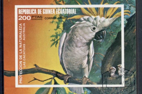 Equatorial-Guinea-1973-Birds-MS-CTO