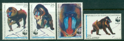 Equatorial-Guinea-1991-WWF-Mandrill-MUH