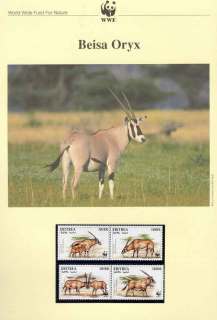 Eritrea 1996 WWF Beisa Oryx