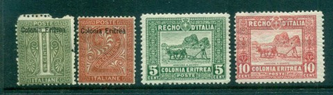 Eritrea-1892-on-Assorted-Oddments-MLH-lot57209