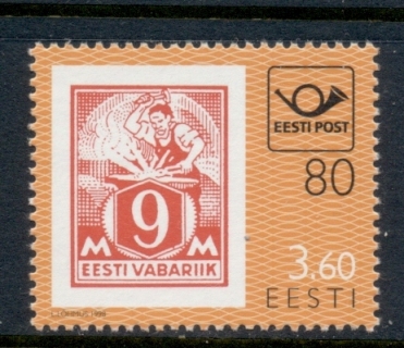 Estonia-1998-Estonian-Post-80th-Anniversary-MUH