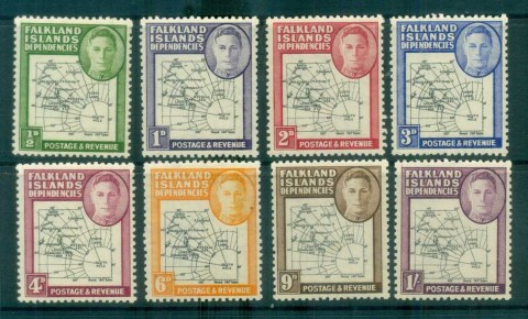 Falkland-Is-Deps-1946-Thick-Map-MLH-lot77940