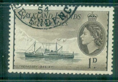 Falkland-Is-Deps-1954-QEII-Ships-1d-FU-lot77951