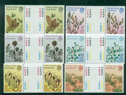 Falkland-Is-Deps-1981-Plants-Grasses-gutter-prs-MUH-lot58866