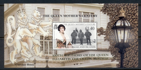 Falkland-Is-2000 Queen Mothers Century Opt. MS