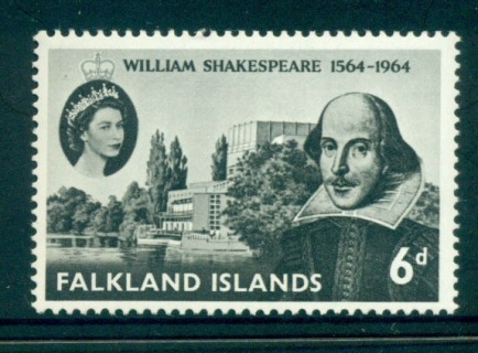 Falkland-Is-1964 Shakespeare 400th Birth Anniversar