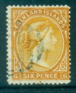 Falkland-Is-1891-1902-6d-yellow-FU-lot77590