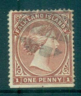 Falkland-Is-1894-1d-bright-claret-FU-lot77570