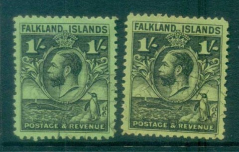 Falkland-Is-1929-31-KGV-Penguin-1-black-green