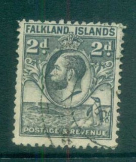 Falkland-Is-1929-31-KGV-Penguin-2d-grey-FU-lot77639