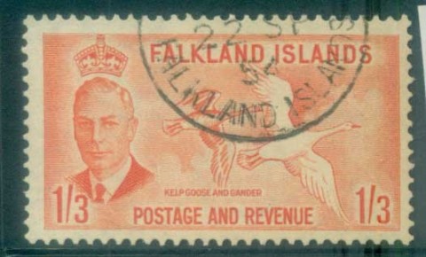 Falkland-Is-1952-KGVI-1-3d-Kelp-Goose-FU-lot77706