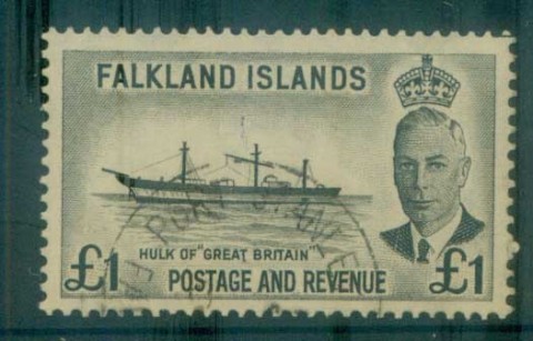 Falkland-Is-1952-KGVI-1-Hulk-of-Great-Britain-FU-lot77707