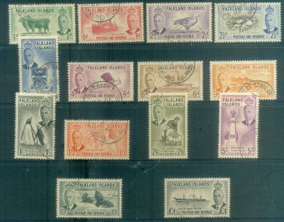 Falkland-Is-1952-KGVI-2nd-Definitives-FU-lot77702