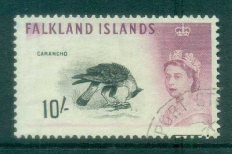 Falkland-Is-1960-10-Guadelupe-Caracara-FU-lot77729