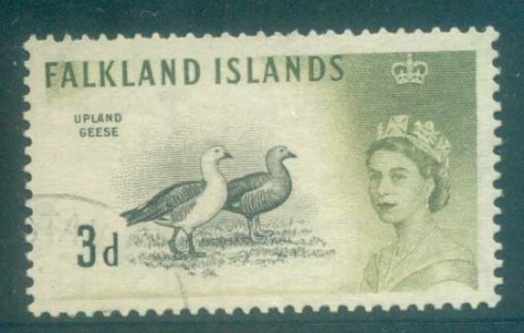 Falkland-Is-1960-3d-Upland-Geese-FU-lot77719