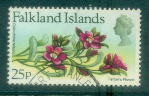 Falkland-Is-1971-Falkland-Is-Flora-New-Currency-25p-FU-lot77762