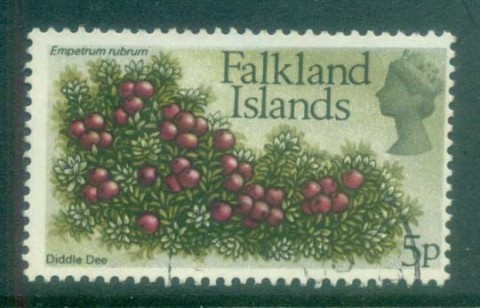 Falkland-Is-1971-Falkland-Is-Flora-New-Currency-5p-FU-lot77758