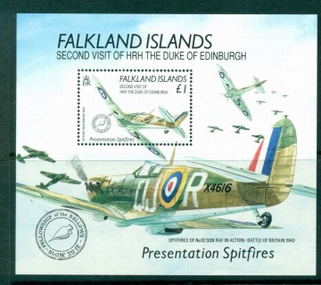 Falkland-Is-1990-Spitfire-Battle-of-Britain-MS-MUH-Lot30325