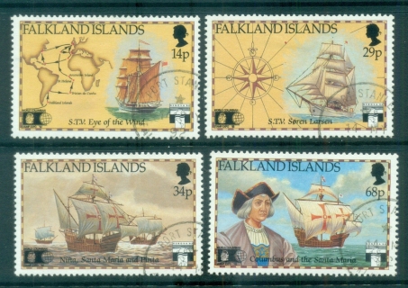 Falkland-Is-1991-Discovery-of-America-FU-lot77863