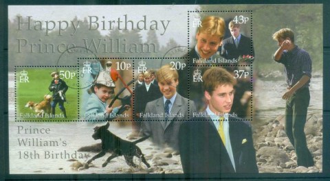 Falkland-Is-2000-Prince-William-18th-Birthday-MS-FU-lot77918