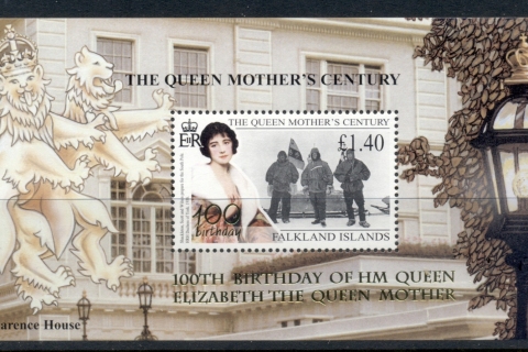 Falkland-Is-2000 Queen Mothers Century Opt. MS