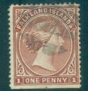 Falkland-Is-1894-1d-bright-claret-FU-lot77570